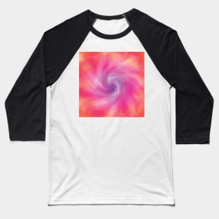 Pink, purple and orange tie dye effect Baseball T-Shirt